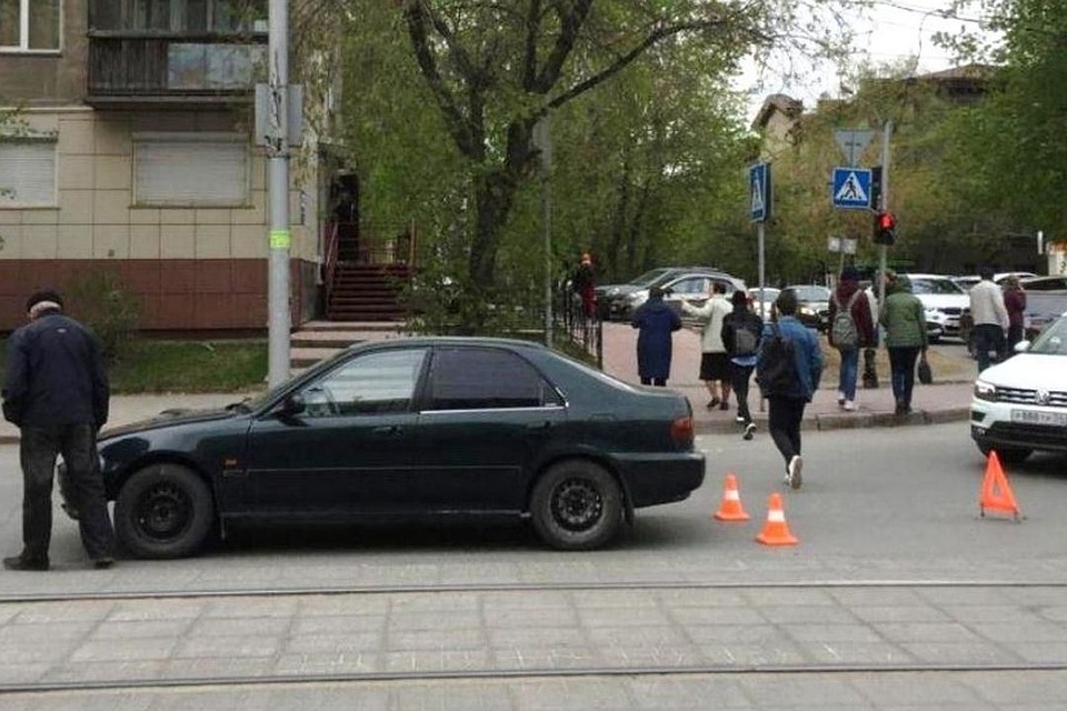 Пожилой мужчина на "Хонде" сбил ребенка. Фото: городского ГИБДД.