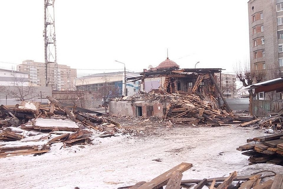 В Красноярске на месте снесенных старинных домов построят дорогую высотку. Фото Владислава Власова