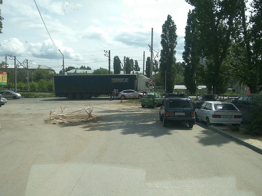 ДТП на переезде. Фото соцсетей