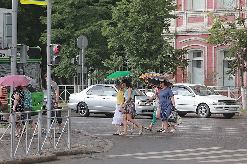 В Красноярск на выходных придут теплые летние грозы