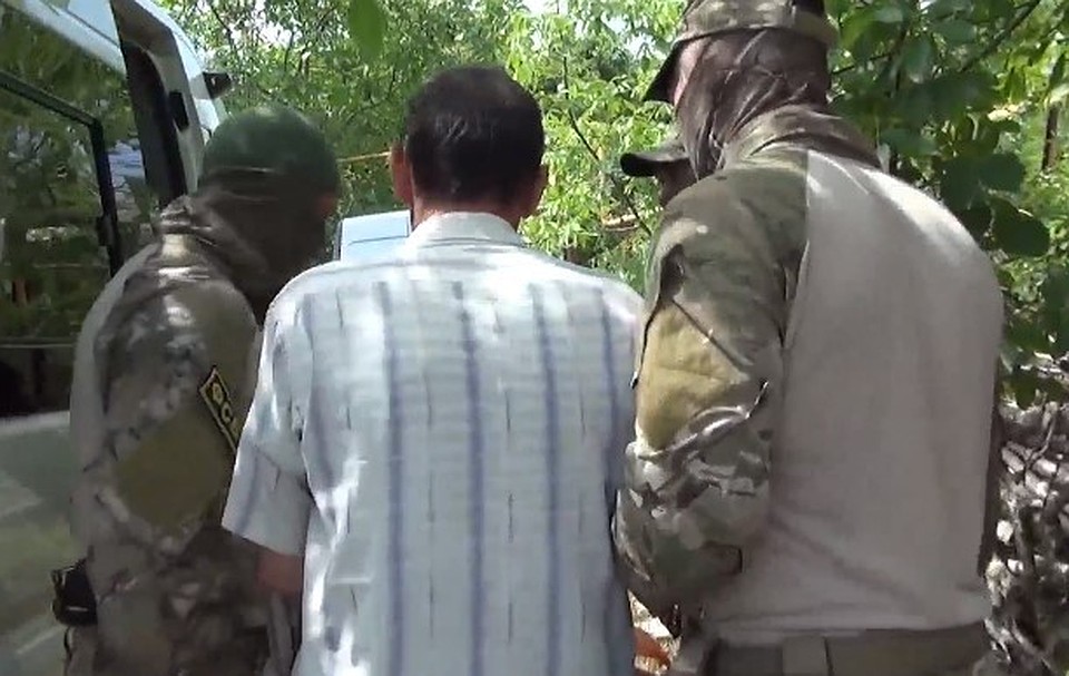Скриншот с оперативного видео ФСБ