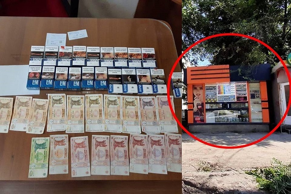 Подростки украли денег и сигарет на 6 тысяч леев (Фото: муниципальная полиция).