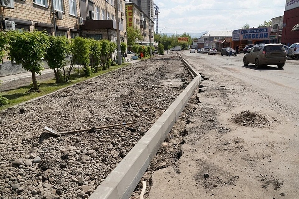 В Красноярске после ремонта по улице Спандаряна запустят автобусы. Фото пресс-службы администрации города