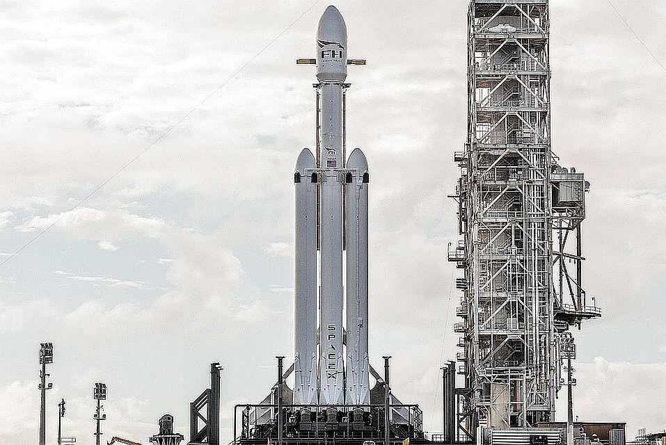 Попытка управляемой посадки американской ракеты Falcon Heavy завершилась неудачей. Фото: SpaceX