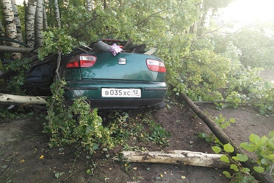 С места аварии