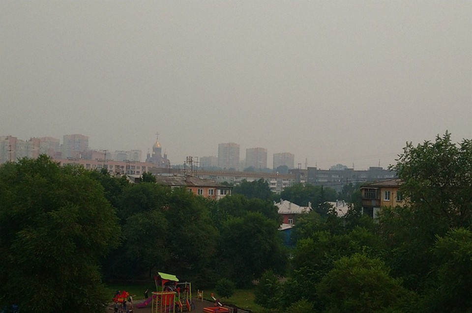 В воскресенье на Кемерово опустилась мгла.