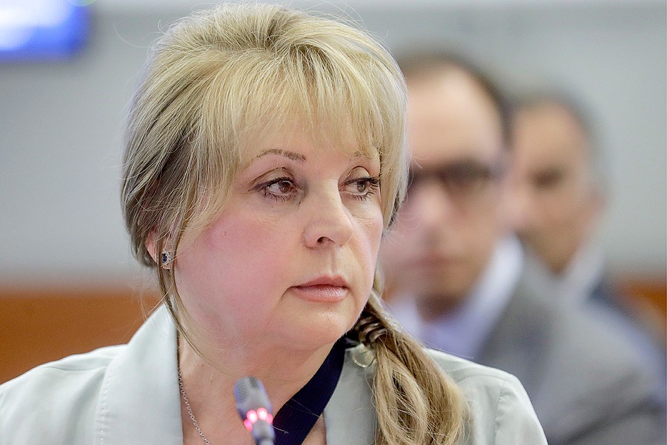 Председатель ЦИК РФ Элла Памфилова во время встречи с кандидатами в депутаты Мосгордумы VII созыва. Фото Михаил Метцель/ТАСС