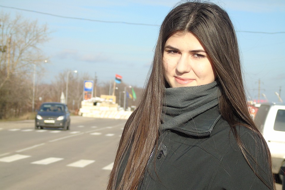 Гульсум Халилова на крымско-украинской границе