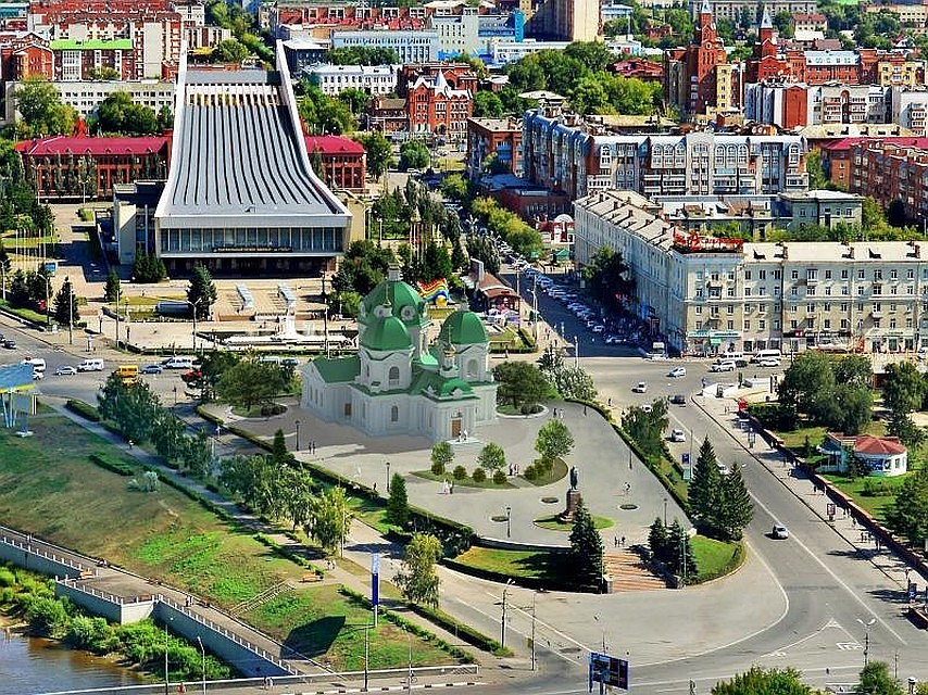 Только 14% омичей высказались за строительство Полежаевым храма в центре