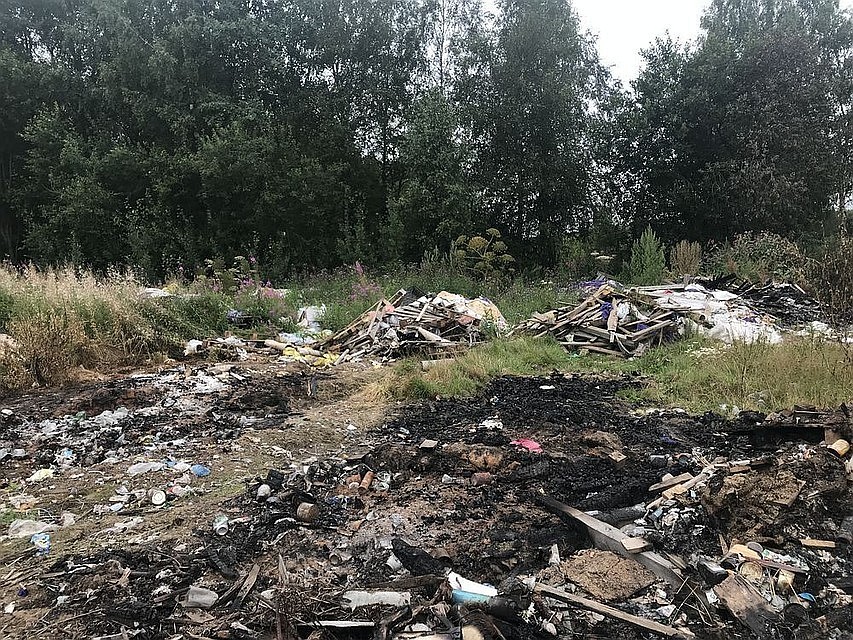 Свалка у деревни Саначино. Фото: пресс-служба Управления Россельхознадзора по Тверской области