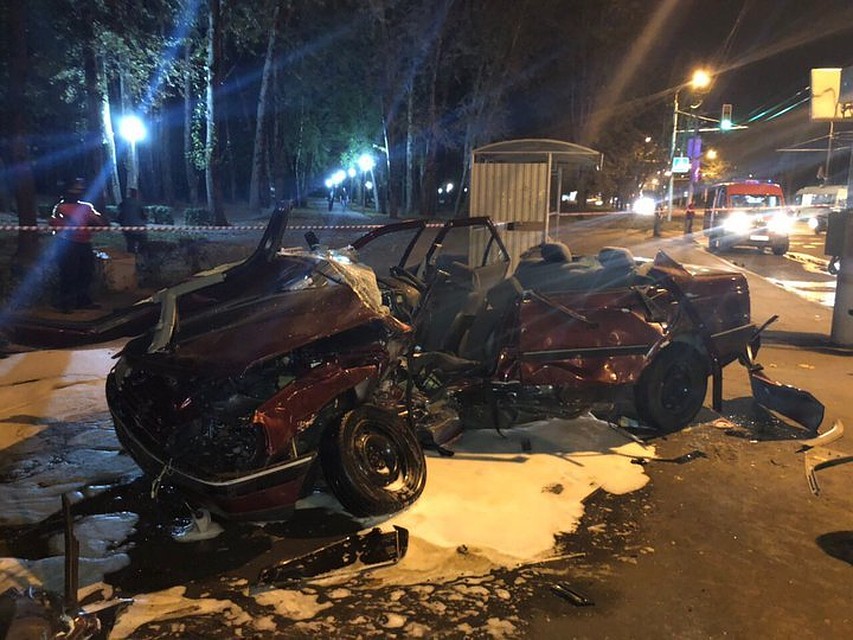 ДТП в Курасовщине: пострадал 19-летний водитель. Фото: ГАИ Минска.
