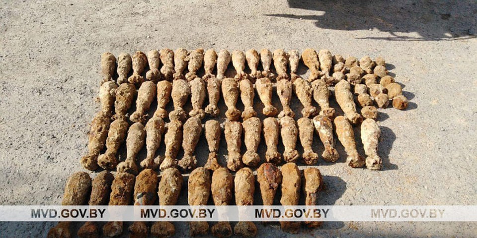 В Ивацевичах обезвредили боеприпасы времен Великой Отечественной. Фото: МВД