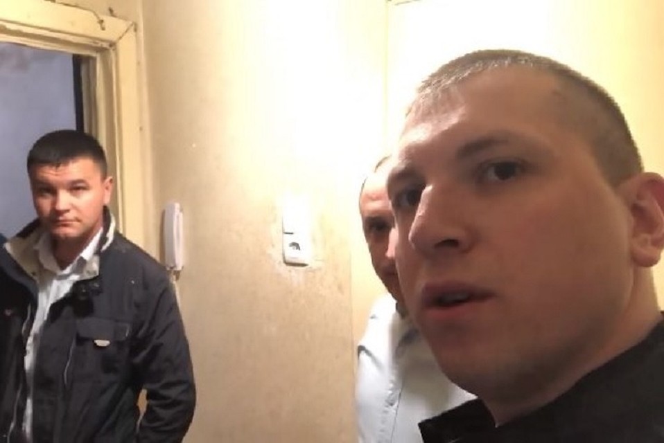 Григорчук опубликовал видео момента задержания у себя на странице в facebook. Фото: скриншот из видео