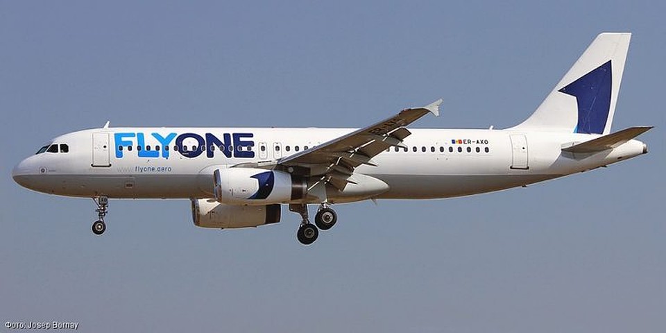 В это время взлетал самолет авиакомпании Fly One