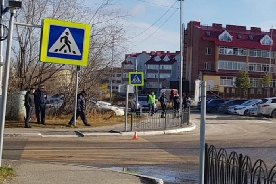 В Тарко-Сале иномарка сбила ребенка на «зебре» Фото: Госавтоинспекция Ямала