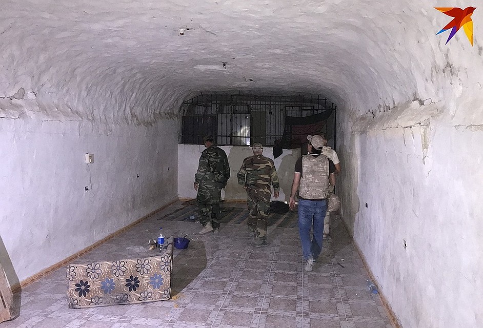 Рукотворные пещеры сирийских боевиков под Хан Шейхуном