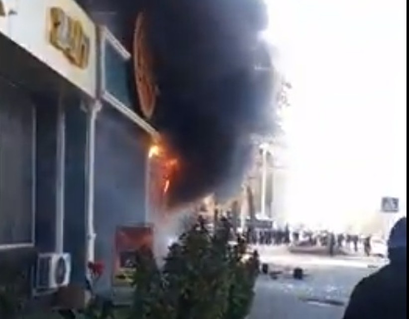 Пожар произошел, когда в здании были люди
