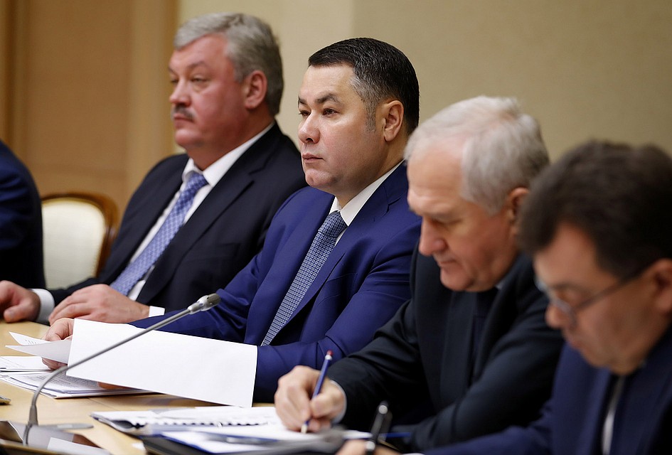 Губернатор Тверской области Игорь Руденя принял участие в заседании Президиума Совета при президенте РФ Фото: пресс-служба правительства Тверской области