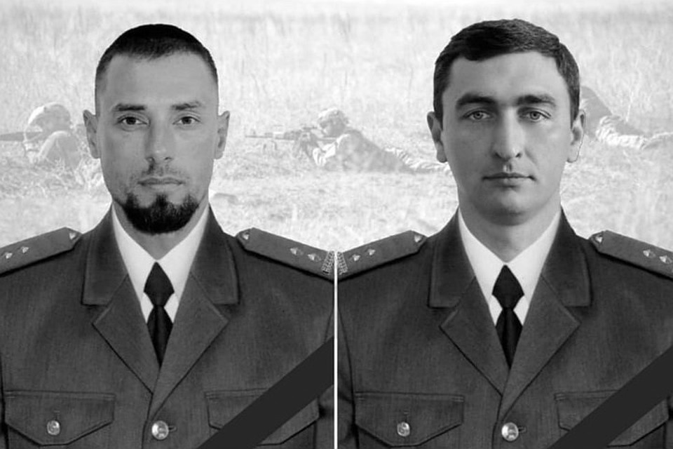 28-летние снайперы-подполковники Дмитрий Каплунов (слева) и Денис Волочаев погибли, подорвавшись на минах. Фото: Пресс-центр штаба ООС