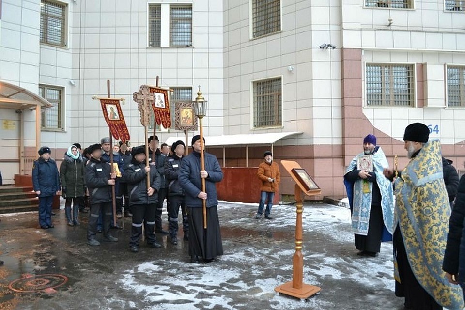 В "Крестах" состоялся крестный ход. Фото: УФСИН по СПб и ЛО.