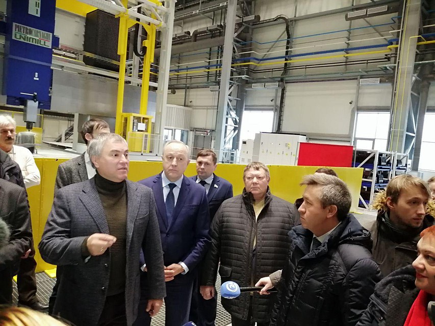 Вячеслав Володин на балаковском предприятии
