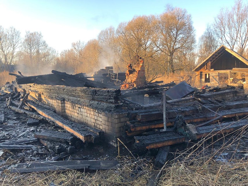 На пожаре погибла пожилая пара Фото: СУ СК РФ по Тверской области