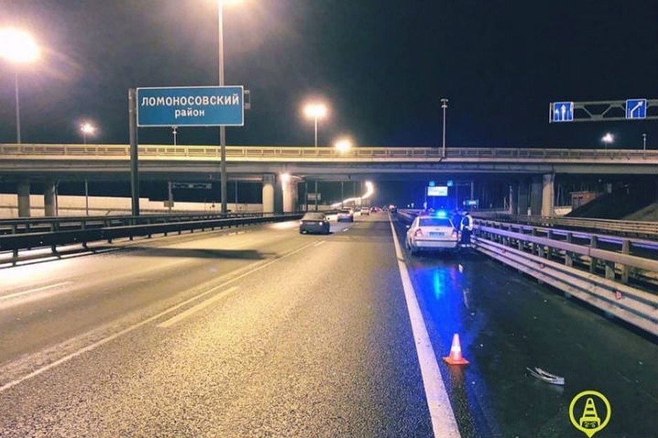 В Петербурге на КАД насмерть сбили пешехода