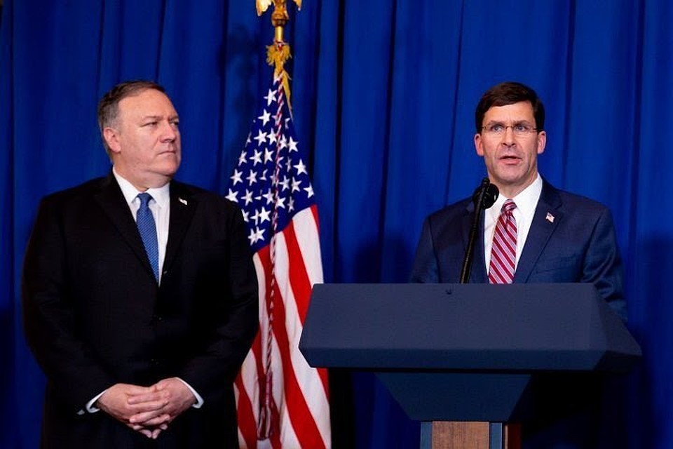 Министр обороны США Марк Эспер заявил о тесной работе Пентагона с Госдепартаментом по вопросу направления дополнительных сил на защиту посольства США в Ираке.