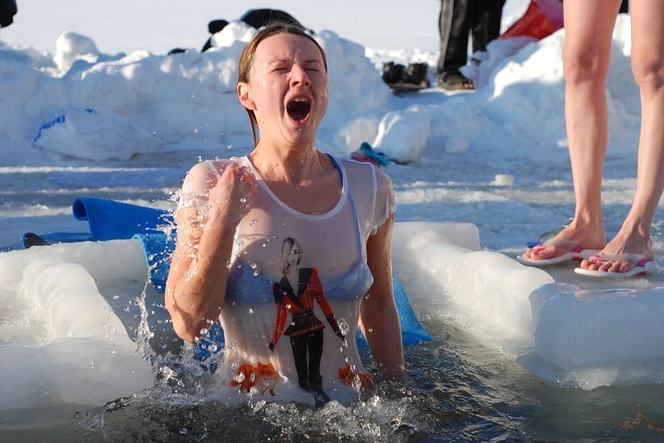 Разница температур воздуха и воды до -23 градусов.