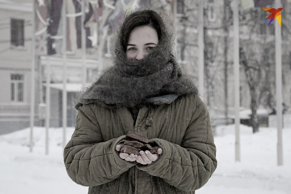 Акция "Блокадный хлеб" в 2019 году.