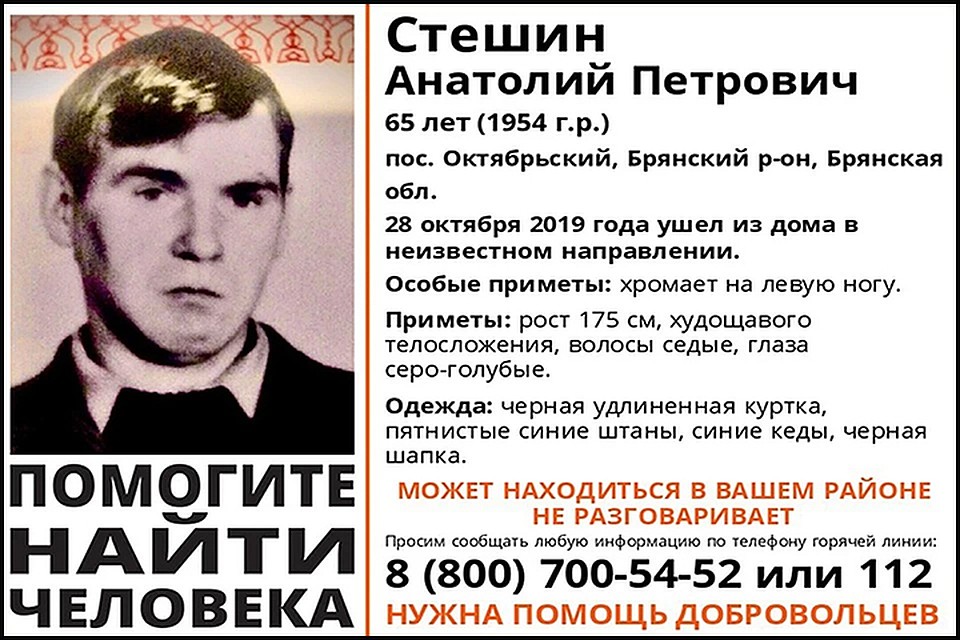 Фото: vk.com, сообщество "Лиза Алерт Брянск"