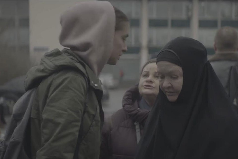 Кадр из фильма под рабочим названием "Конференция".