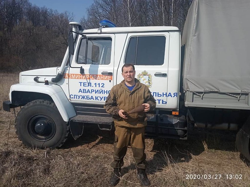 Боеприпас изъяли и вывезли на полигон