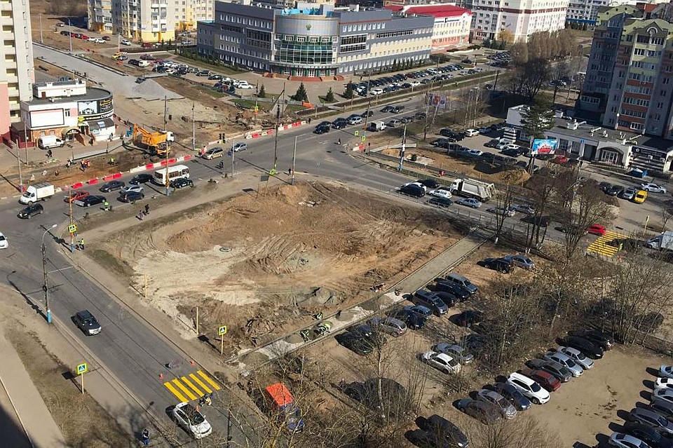Работы на улице Советской продолжаются.