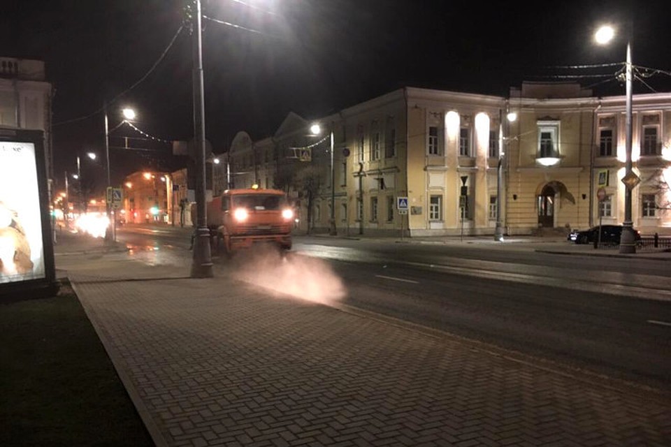 Основная часть работ ведётся в ночное время суток. Фото: Администрация Твери