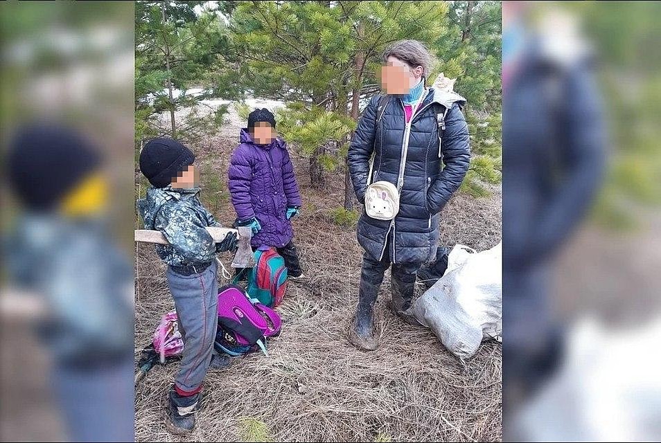 Глава семьи сообщил, что он вместе с семьей ушли в лес, с целью спастись от коронавируса Covid-19. Семья взяла с собой набор продуктов, сотовый телефон и собирались периодически возвращаться в поселок за продуктами. Фото: ГУ МВД по Свердловской области