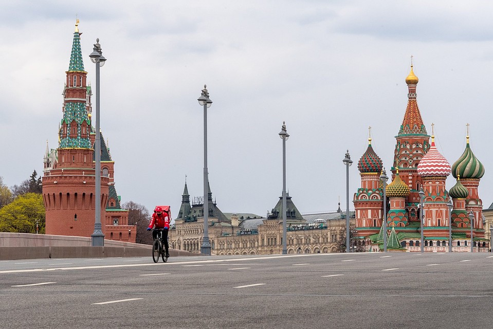 Москва опустела в период самоизоляции