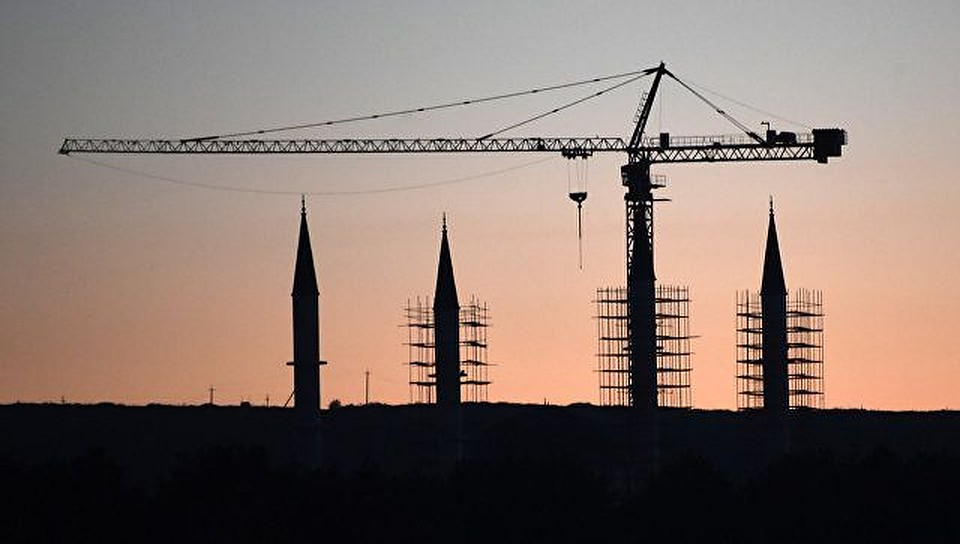 Соборную мечеть начали возводить в 2015 году. Фото: Муфтият Крыма/Facebook.