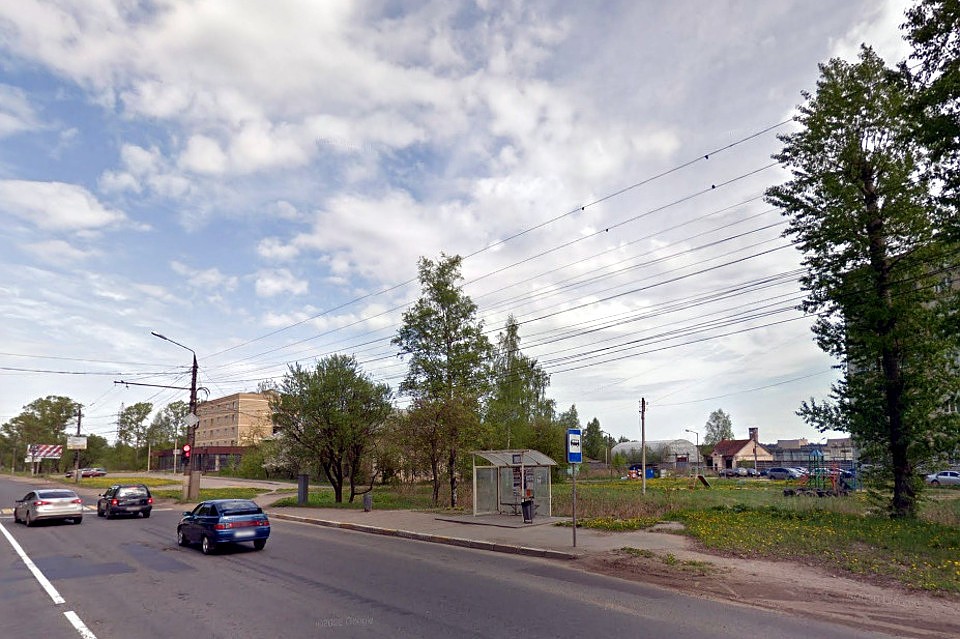 Новые остановки начнут устанавливать с Московского шоссе. Фото: www.google.ru/maps