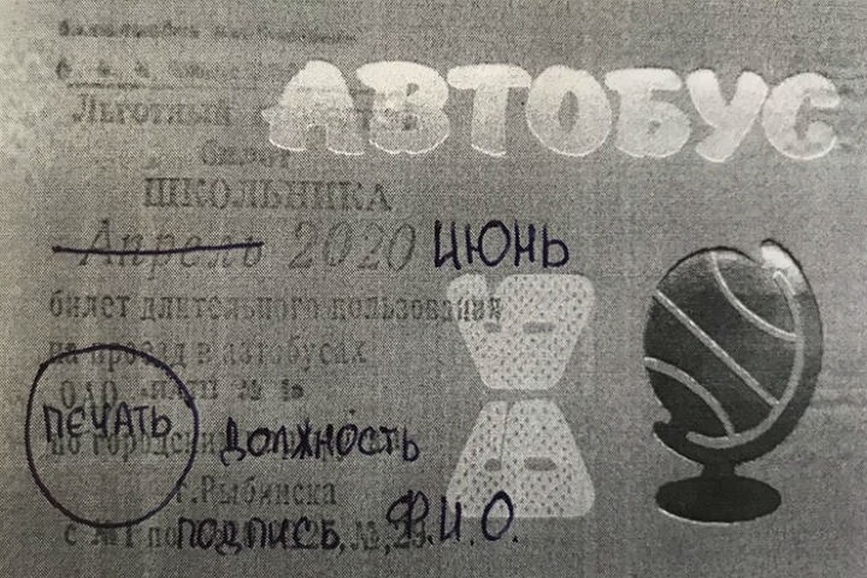 Проездной будет действовать только с определенными отметками. ФОТО: администрация Рыбинска
