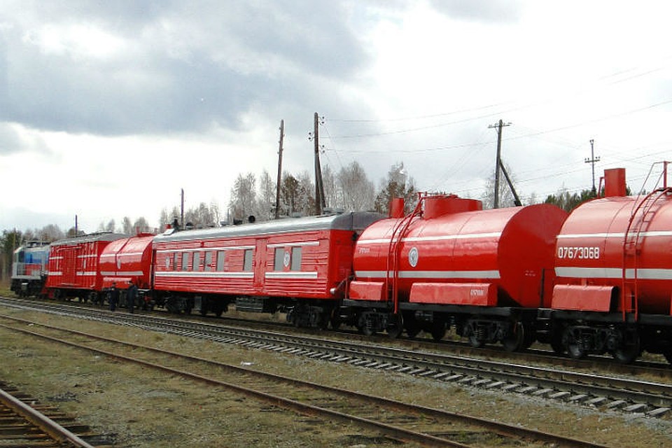 Пожарный поезд Фото: предоставлено СвЖД