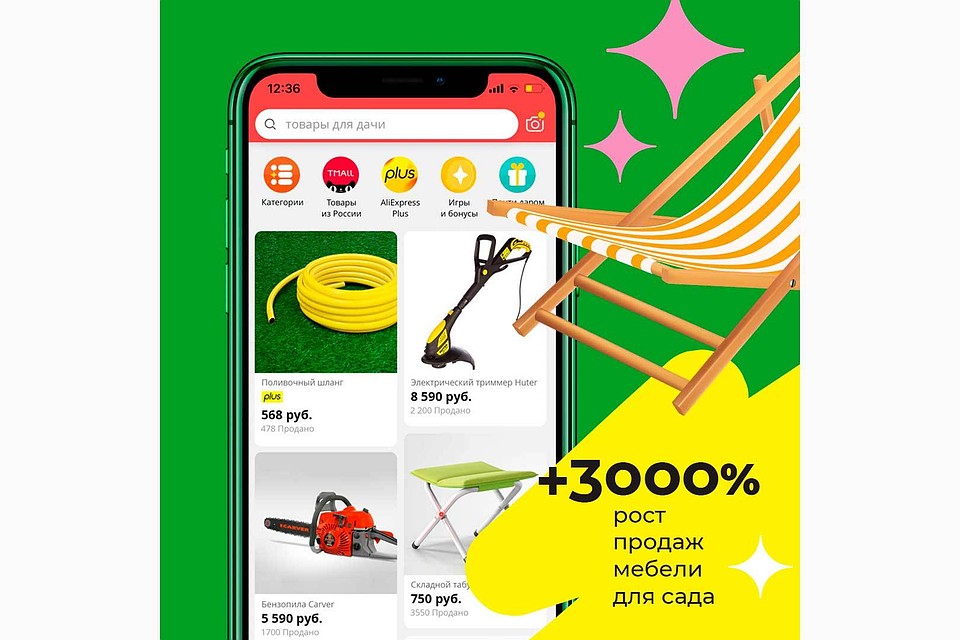 Аналитики AliExpress Россия отметили высокий интерес пользователей площадки к товарам для дачи.