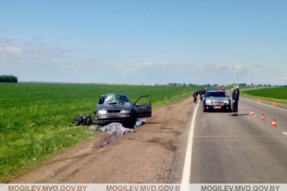 В ДТП под Могилевом погиб мотоциклист. Фото: УВД Могилевского облисполкома