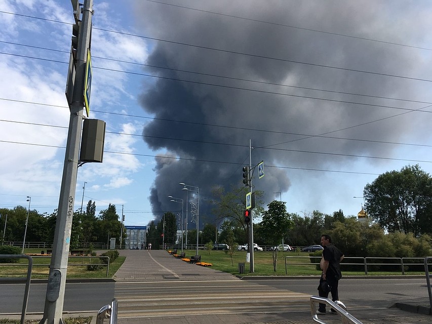 Дым видно почти из всех уголков Самары
