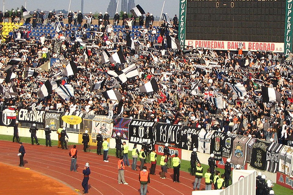 "Партизан" славится своими фанатами. Фото: Wikipedia.org