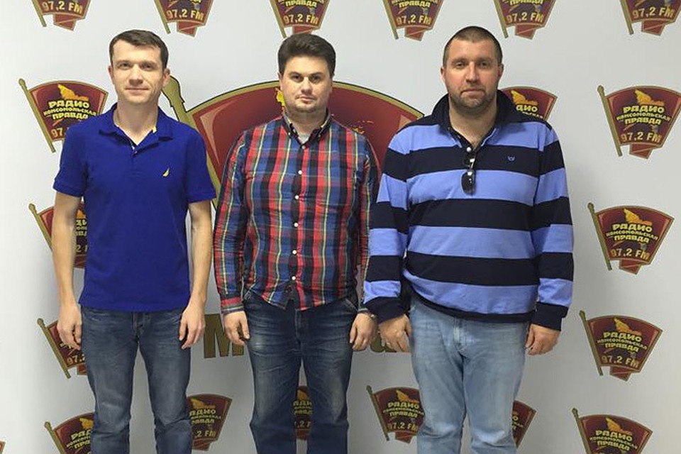 В гостях у бизнесмена Дмитрия Потапенко (справа) и Александра Зюзяева (слева) основатель компании Northwestfur Игорь Фролов.