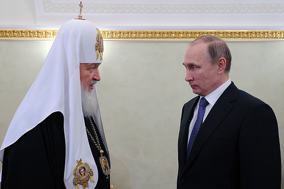 Владимир Путин по уже сложившейся традиции каждый год 1 февраля поздравляет Патриарха Кирилла с днем интронизации. Фото: Алексей Никольский/ТАСС
