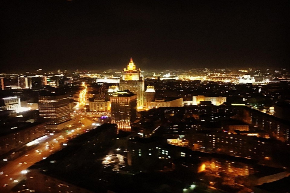 Медведев сфотографировал ночную Москву ФОТО: Инстаграм Медведева