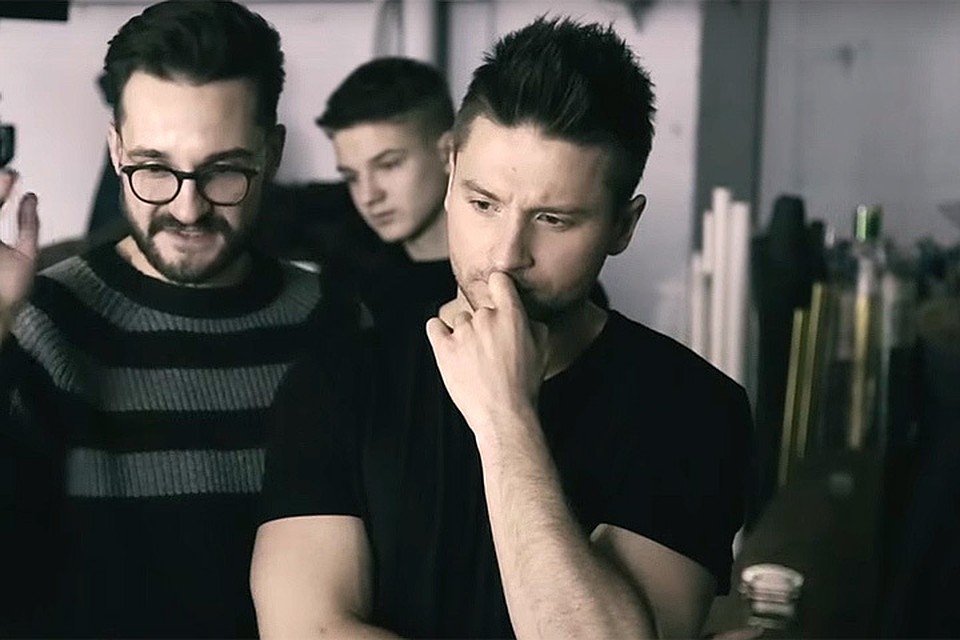 Сергей Лазарев на съемках клипа.
