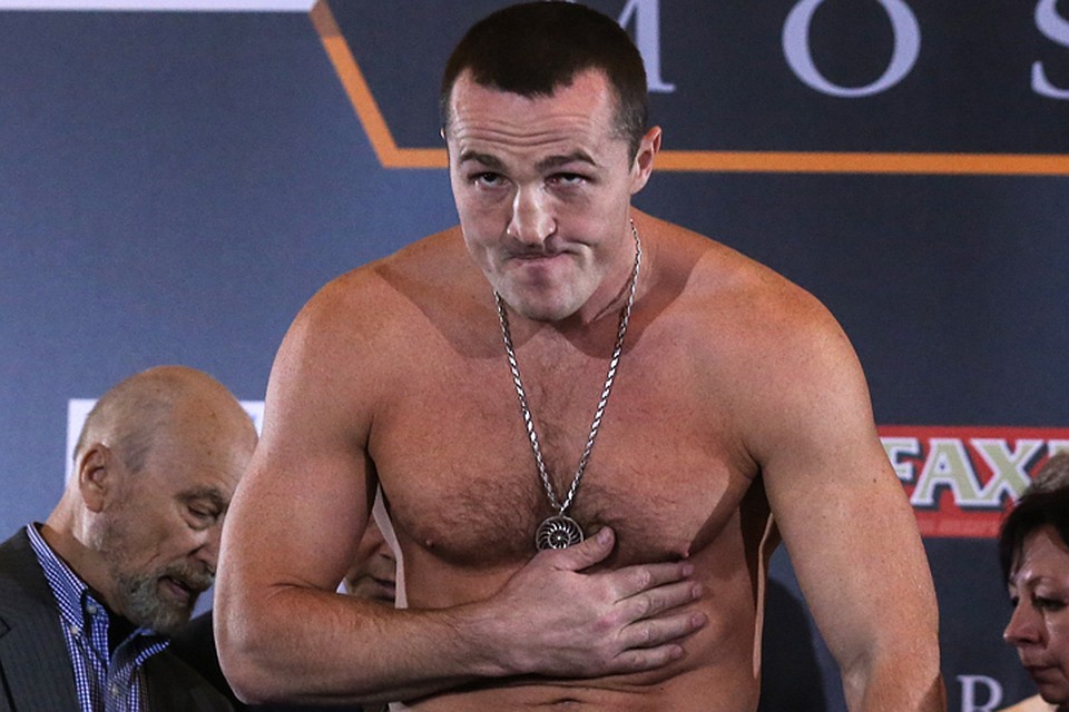 Чемпион мира в первой тяжелой весовой категории по версии WBA и IFB Денис Лебедев. Фото: Валерий Шарифулин/ТАСС